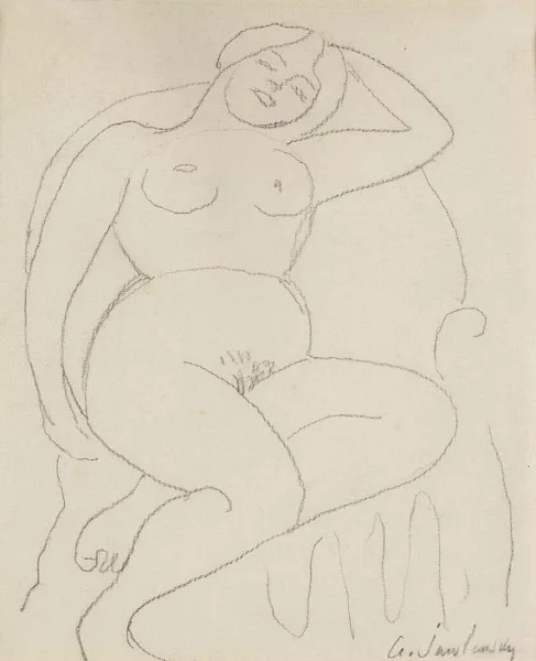 Alexej von Jawlensky — Akt im Sessel