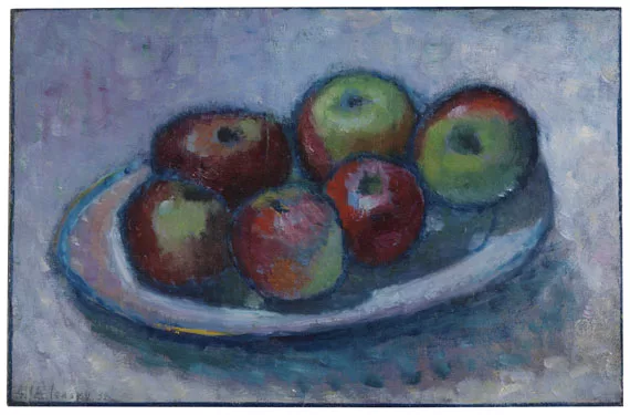Alexej von Jawlensky — Teller mit Äpfeln (Äpfelstillleben)