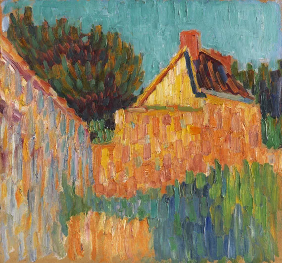 Alexej von Jawlensky — Kleines Haus vor Buschwerk (Französische Landschaft)
