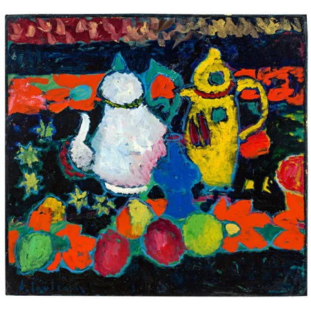 Alexej von Jawlensky — Stillleben mit gelber und weisser Kanne — Galerie Kornfeld