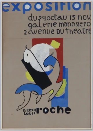Projet d'affiche pour la galerie Manassero