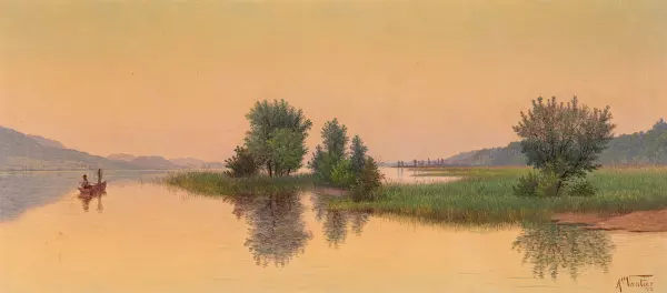Pêcheur au lac. 1912