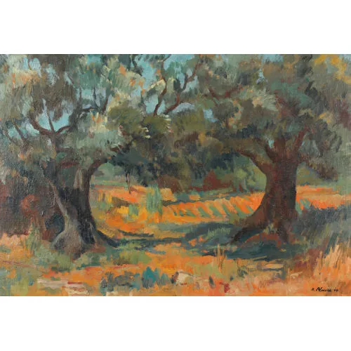 Alfred Bloesch — "Alte Olivenbäume".