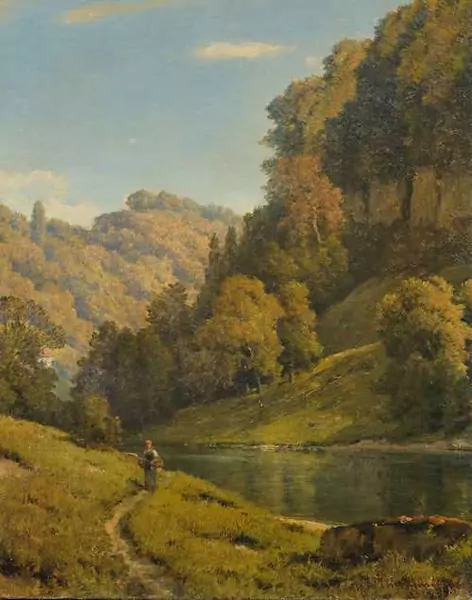 ALFRED CHAVANNES — Bord de rivière. 1866. — Koller Auktionen