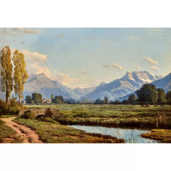 Plaine du Rhône et les Dents du Midi