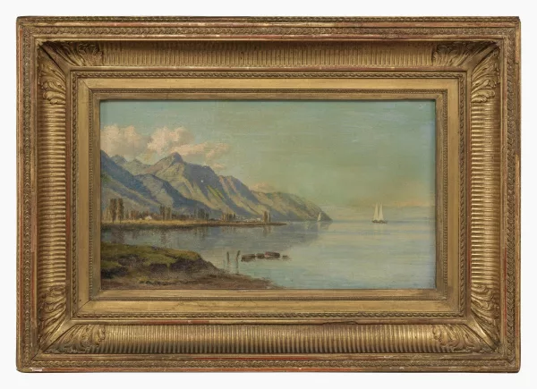 Alfred Chavannes — Vue du lac Léman