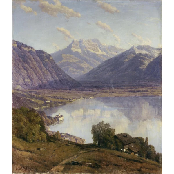 Alfred Chavannes — VUE DE GLYON VIEW OF GLYON