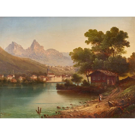 Brunnen am Vierwaldstättersee mit Mythen