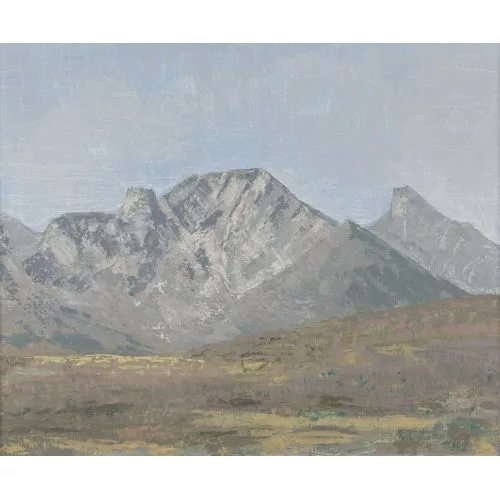 Alfred Glaus — Weite Gebirgslandschaft mit dem Stockhorn.