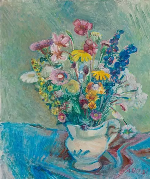 PELLEGRINI, ALFRED HEINRICH — Bouquet of Engadine flowers. 1951. — Koller Auktionen