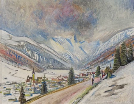Winterlandschaft, Davos, 1955