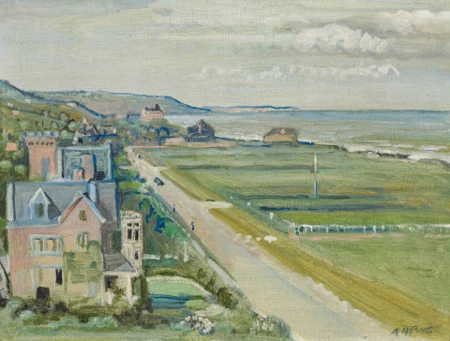 Deauville, Blick vom Hotel Royal, 1946