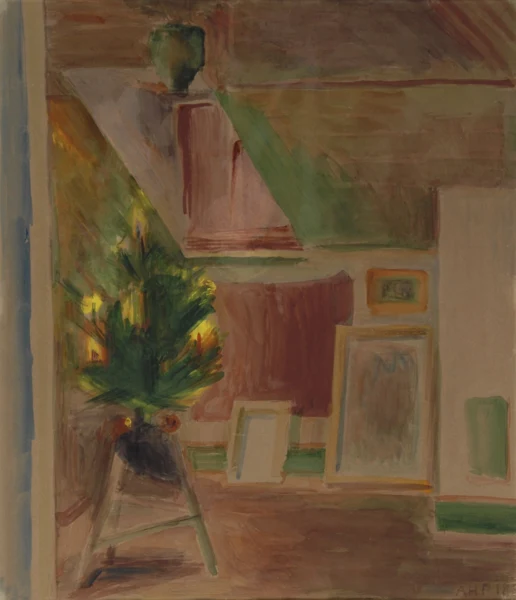 Alfred Heinrich Pellegrini — Weihnachten im Künstleratelier, 1918