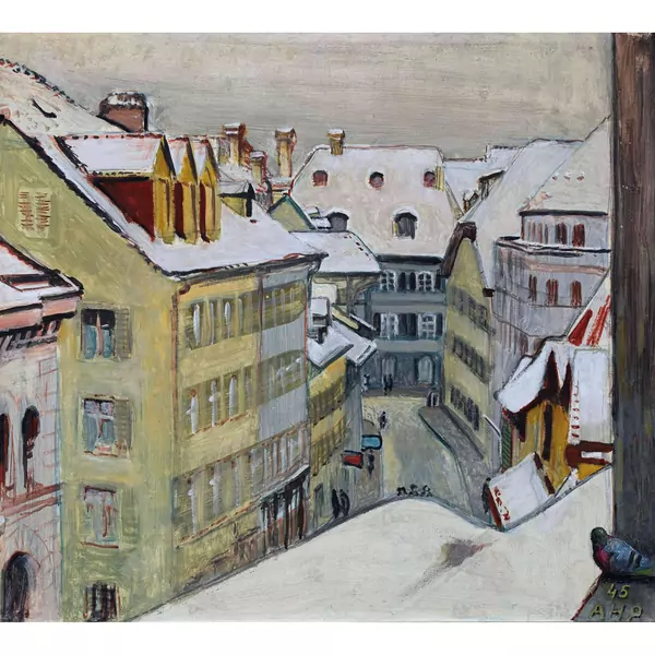 "Blick in die Bäumleingasse"