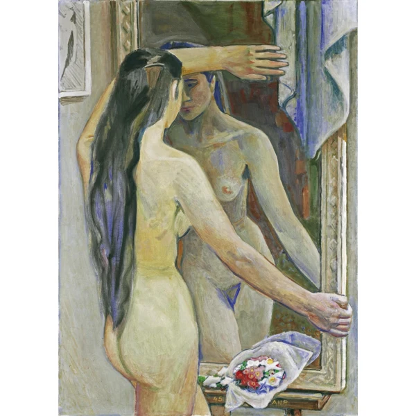 Alfred Heinrich Pellegrini — BEGEGNUNG IM SPIEGEL, 1945 ENCOUNTER IN THE MIRROR, 1945