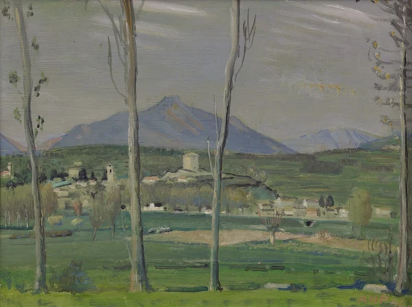 Alfred Heinrich Pellegrini — Blick auf Stabio von Süden, 1946