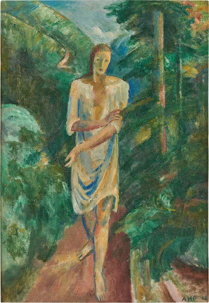 Alfred Heinrich Pellegrini — Genoveva gehend, 1918