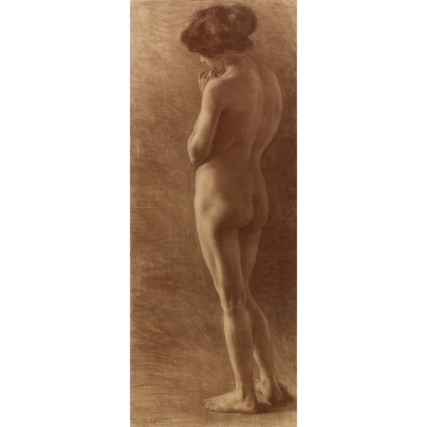 Alfred Heinrich Pellegrini — STEHENDER WEIBLICHER AKTSTANDING FEMALE NUDE