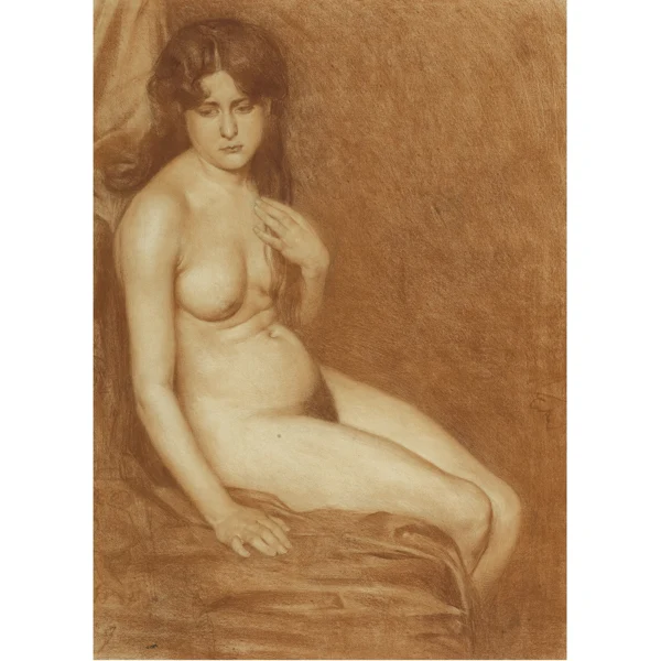 Alfred Heinrich Pellegrini — WEIBLICHER AKTFEMALE NUDE