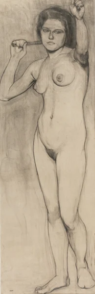 Alfred Heinrich Pellegrini — STEHENDER AKT, 1900STANDING NUDE, 1900