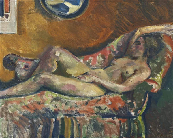 Alfred Heinrich Pellegrini — Mädchen auf Diwan, 1914