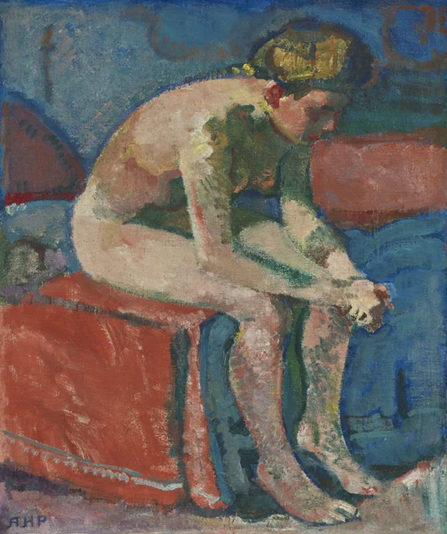 Alfred Heinrich Pellegrini — Vornübergebeugter Mädchenakt