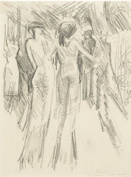 Alfred Heinrich Pellegrini — ZOO, MÄDCHEN VON SONNE DURCHLEUCHTET, 1917ZOO, GIRL SHONE THROUGH BY SUN, 1917
