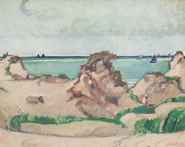 Alfred Heinrich Pellegrini — PLAGE À COXYDE-LES-BAINS (BELGIQUE), 1911BEACH AT COXYDE-LES-BAINS (BELGIUM), 1911