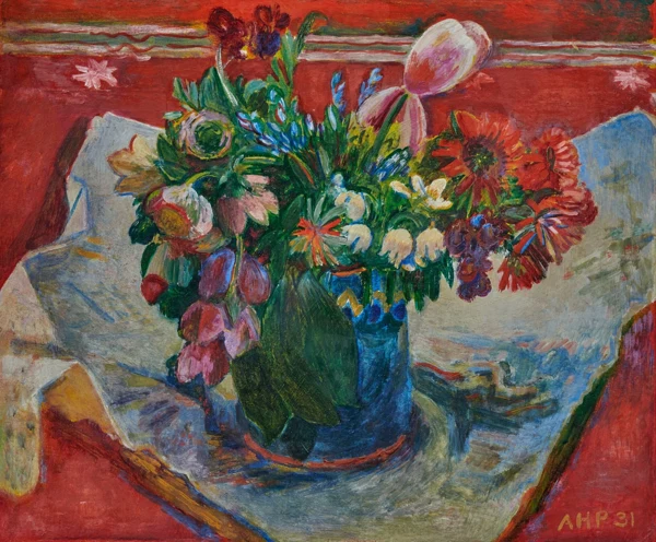 Alfred Heinrich Pellegrini — Frühlingsblumen mit Schneeglöckchen und Anemonen, 1931