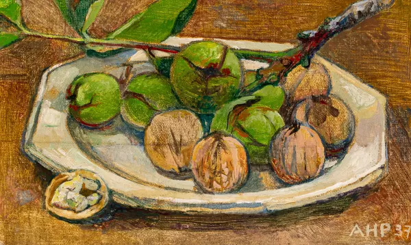 Stillleben mit Walnüssen. 1937