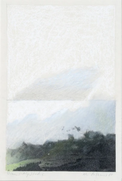 Alfred Hofkunst — Wimmis - Alpstudie, 1980
