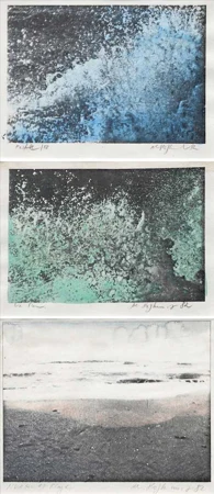 ALFRED HOFKUNST — 3 Bll.: La mer (2). Nuages et plage. 1982. — Koller Auktionen