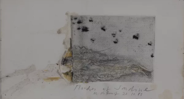Alfred Hofkunst — Mouches et sardine, 1983