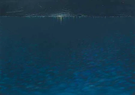 ALFRED HOFKUNST — Neuchâtel bei Nacht. 1979. — Koller Auktionen