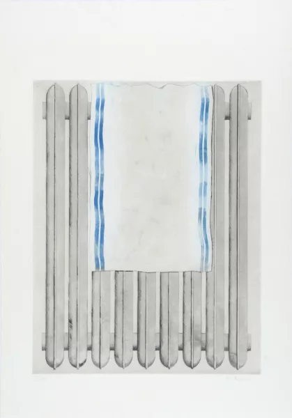 Alfred Hofkunst — 2 Blätter: Ohne Titel; Ohne Titel, 1975