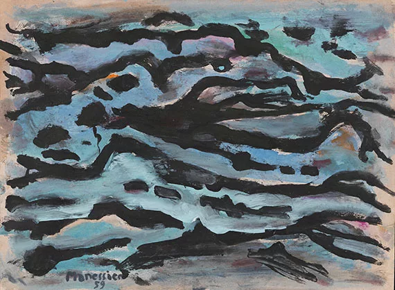 Alfred Manessier — Composition bleue