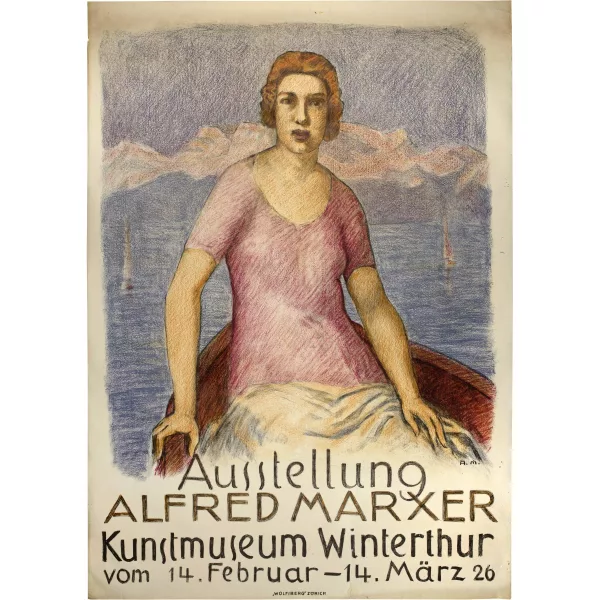 Alfred Marxer — Plakat zur Ausstellung Alfred Marxer, Kunstmuseum Winterthur, 14. Februar-14. März 1926