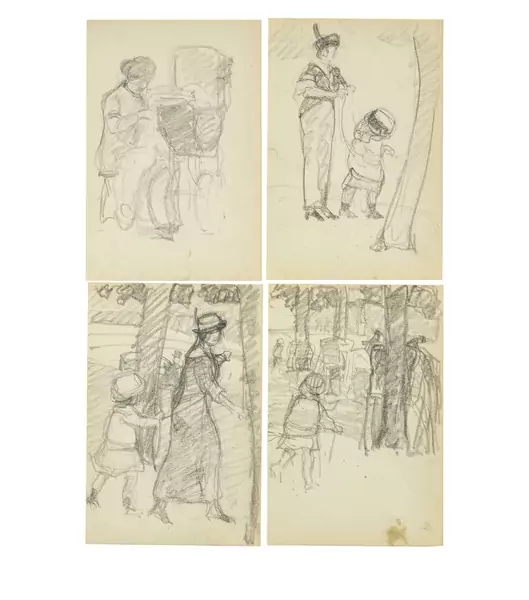 Alfred Marxer — Sammelnummer von 8 Sonntagnachmittags-Idyllen, Paris — Galerie Kornfeld