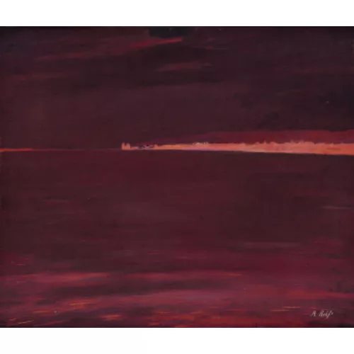 Alfred Rehfous — "Préverenges. Etude du lac".