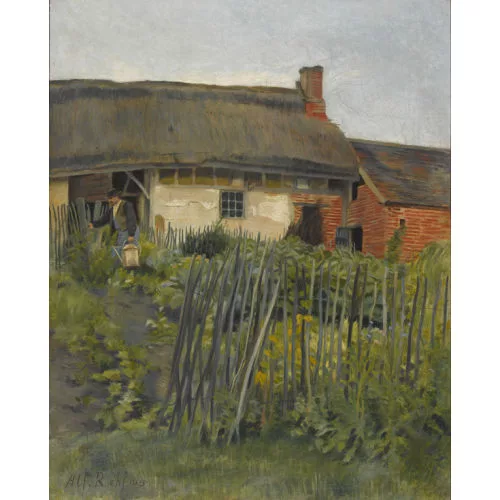 Alfred Rehfous — Gartenpartie vor einem Bauernhaus.