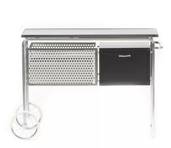 Alfred ROTH (1903-1998), Bar roulant moderniste double face modèle "AR1" — DognyAuction