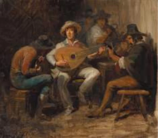 alfred van muyden — Musiciens dans une taverne romaine