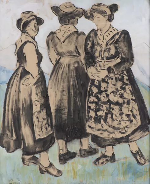 Alfredo CINI (1887-1970), "Les Valaisannes" — DognyAuction