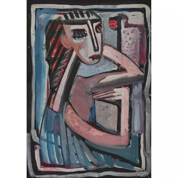 Frau mit langen Haaren