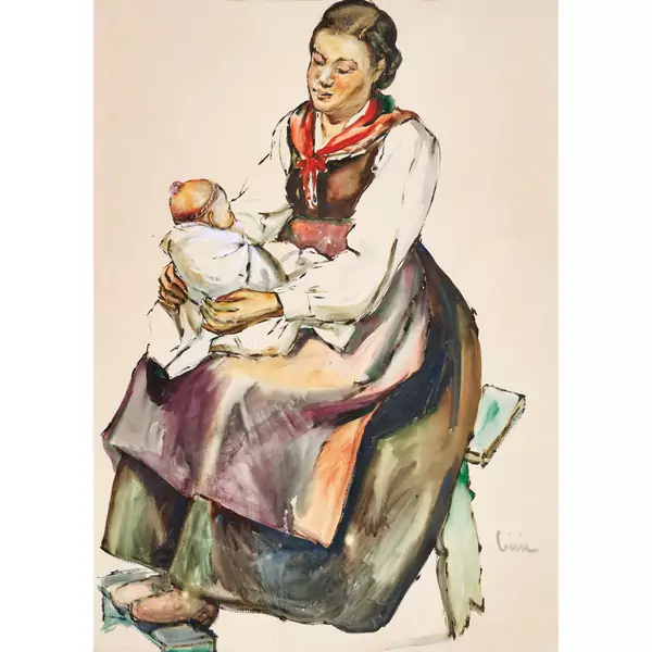 Savièsanne et enfant