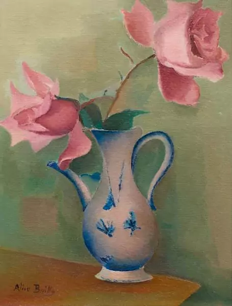 BAILLY, ALICE — Roses et vase. — Koller Auktionen