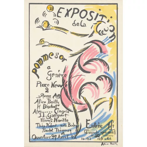 Alice Bailly — "Exposition de la pomme d′or 1917".