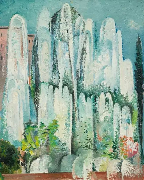 BAILLY, ALICE — Fontaine dans un jardin de Rome. — Koller Auktionen