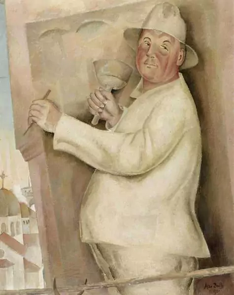 BAILLY, ALICE — Portrait de Démisio Brazzola, tailleur de pierre. 1931. — Koller Auktionen