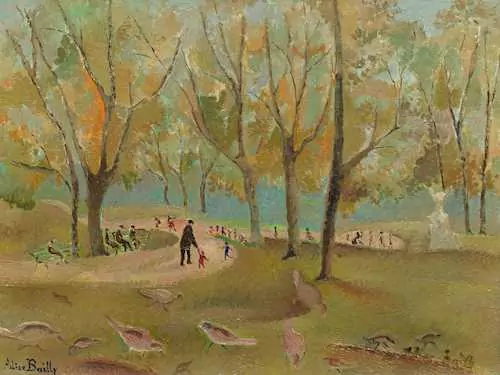 BAILLY, ALICE — Scène dans un parc. — Koller Auktionen